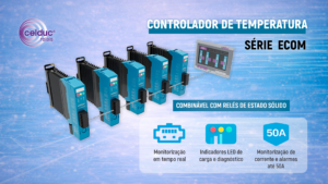 Série ECOM da Celduc® | Controlador de temperatura compacto para quadros elétricos